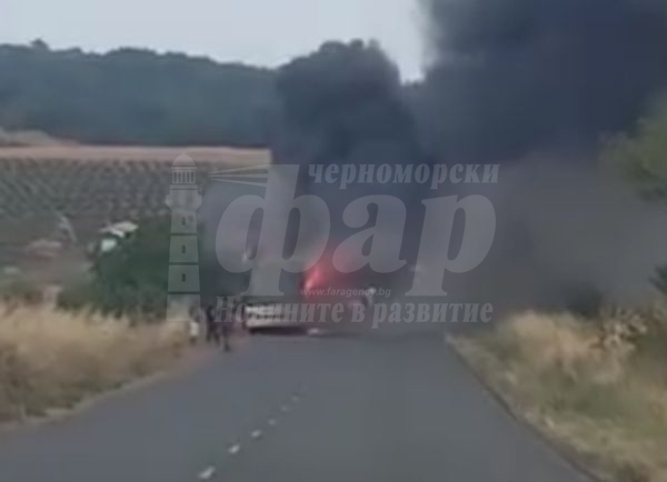 Полицията с подробности за горящия автобус с работници от Айтос